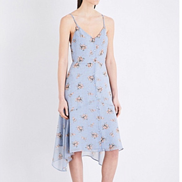 topshop blue floral dress